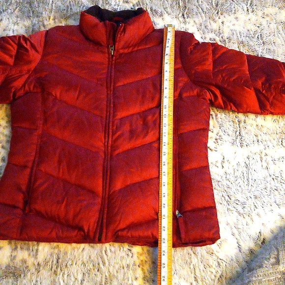 Eddie Bauer Brick Red Down Coat - Picture 5 of 9